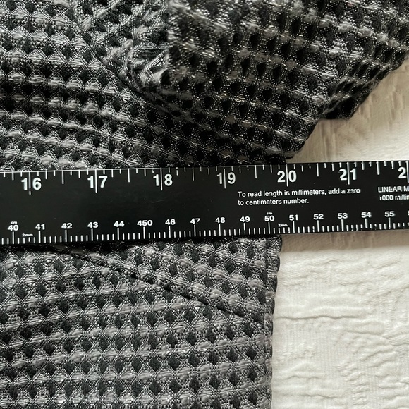 NWT CHARLES GRAY LONDON Black Gray Metallic Front Zip Bomber Jacket L - Picture 7 of 16